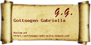 Gottsegen Gabriella névjegykártya